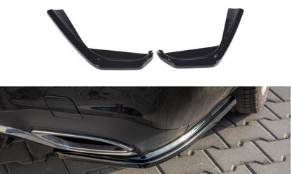Diffusor Flaps passend für Mercedes E43 AMG / AMG-Line Limousine / Kombi W213 / S213 schwarz Hochglanz