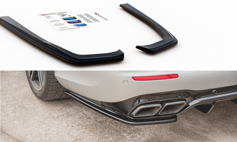 Diffusor Flaps passend für Mercedes E63 AMG Kombi/Limousine S213/W213 schwarz Hochglanz