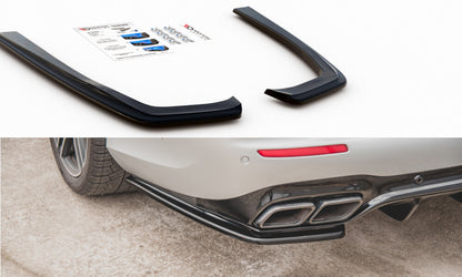 Diffusor Flaps passend für Mercedes E63 AMG Kombi/Limousine S213/W213 schwarz Hochglanz