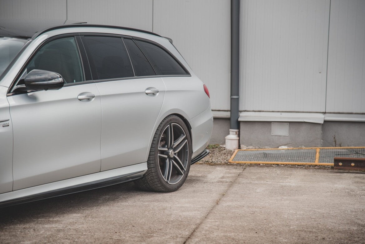 Diffusor Flaps passend für Mercedes E63 AMG Kombi/Limousine S213/W213 schwarz Hochglanz