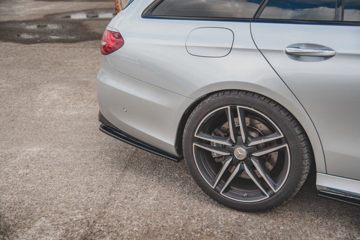 Diffusor Flaps passend für Mercedes E63 AMG Kombi/Limousine S213/W213 schwarz Hochglanz