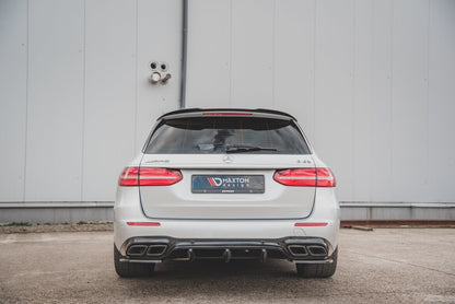 Diffusor Flaps passend für Mercedes E63 AMG Kombi/Limousine S213/W213 schwarz Hochglanz