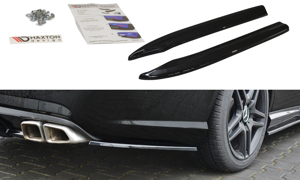 Diffusor Flaps passend für Mercedes E63 AMG W212 schwarz Hochglanz