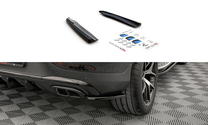 Diffusor Flaps passend für Mercedes GLC Coupe AMG-Line C253 FL schwarz Hochglanz