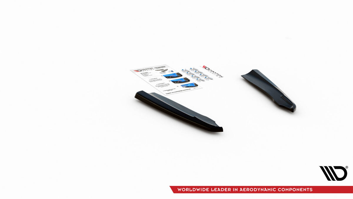 Diffusor Flaps passend für Mercedes GLC Coupe AMG-Line C253 FL schwarz Hochglanz
