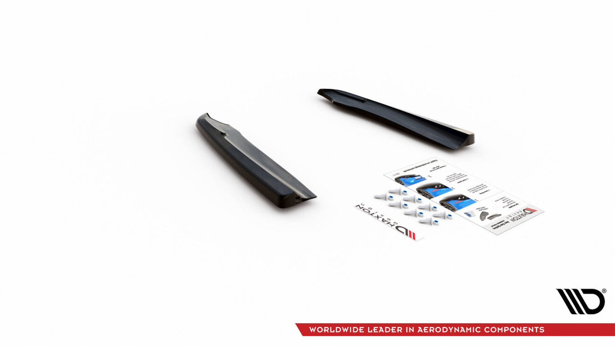 Diffusor Flaps passend für Mercedes GLC Coupe AMG-Line C253 FL schwarz Hochglanz