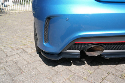 Diffusor Flaps passend für Mercedes W176 AMG-LINE vor FL schwarz Hochglanz