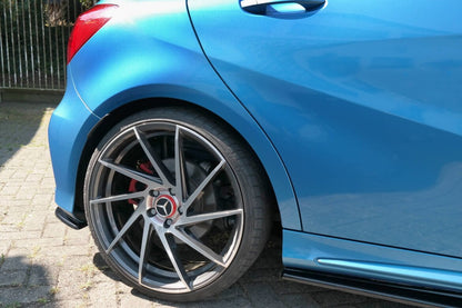 Diffusor Flaps passend für Mercedes W176 AMG-LINE vor FL schwarz Hochglanz