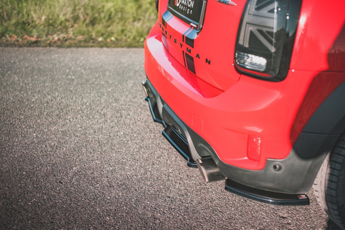 Diffusor Flaps passend für Mini Countryman Mk2 F60 JCW schwarz Hochglanz