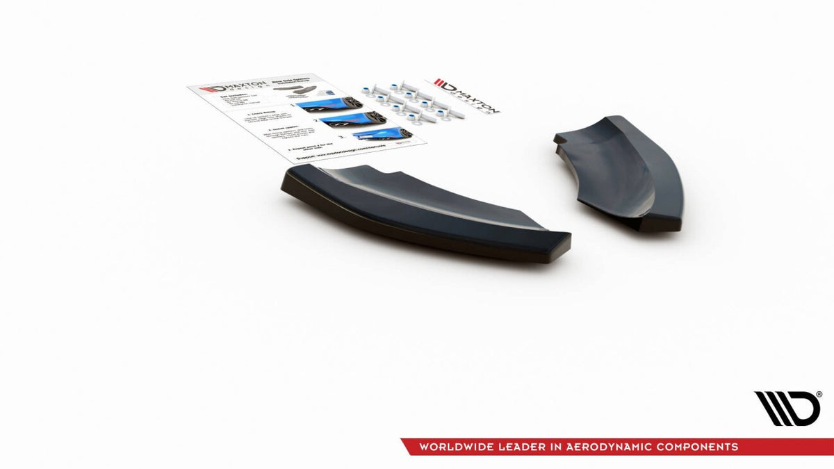 Diffusor Flaps passend für Mini Countryman Mk2 F60 JCW schwarz Hochglanz