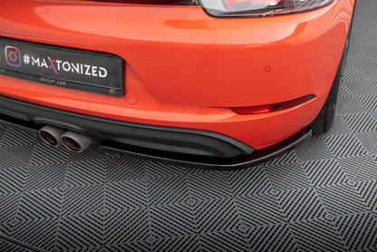 Diffusor Flaps passend für Porsche 718 Cayman 982c schwarz Hochglanz