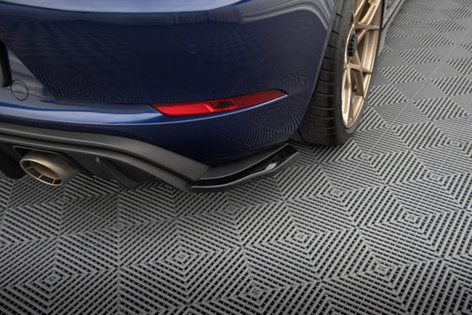 Diffusor Flaps passend für Porsche 718 Cayman GT4 RS 982c schwarz Hochglanz