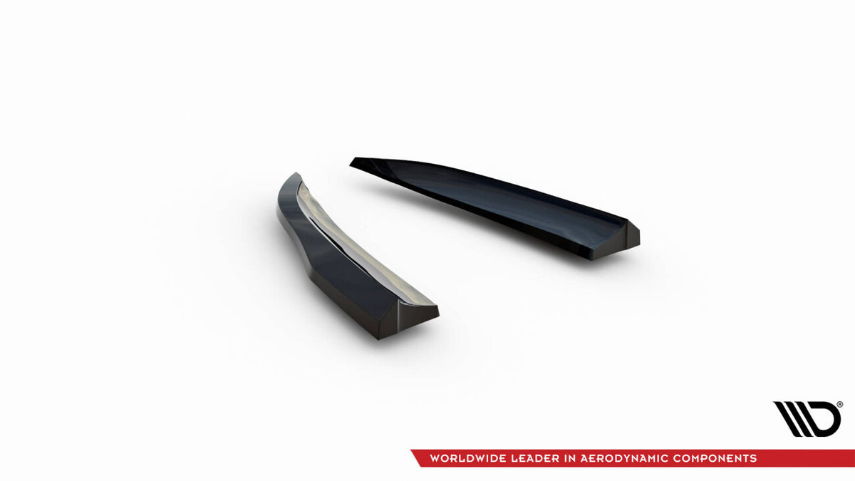 Diffusor Flaps passend für Porsche 718 Cayman GT4 RS 982c schwarz Hochglanz