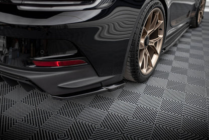 Diffusor Flaps passend für Porsche 911 992 GT3 schwarz Hochglanz