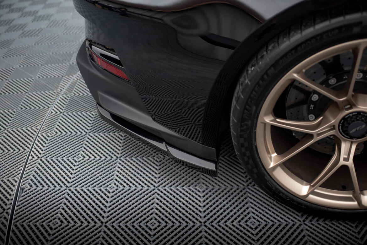 Diffusor Flaps passend für Porsche 911 992 GT3 schwarz Hochglanz