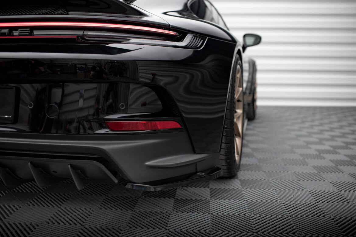 Diffusor Flaps passend für Porsche 911 992 GT3 schwarz Hochglanz
