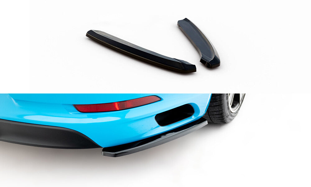 Diffusor Flaps passend für Porsche 911 Carrera 991 FL schwarz Hochglanz