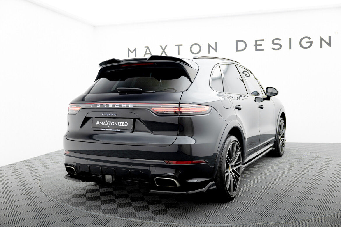 Diffusor Flaps passend für Porsche Cayenne Sport Design Mk3 schwarz Hochglanz