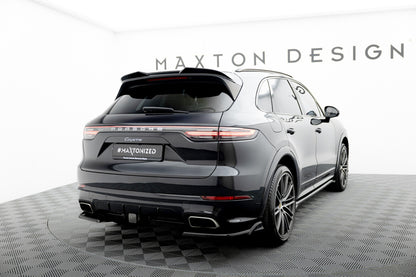 Diffusor Flaps passend für Porsche Cayenne Sport Design Mk3 schwarz Hochglanz