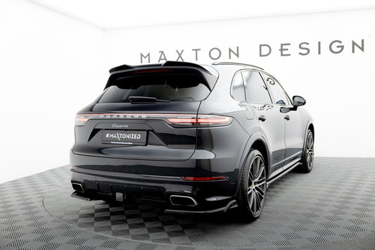 Diffusor Flaps passend für Porsche Cayenne Sport Design Mk3 schwarz Hochglanz
