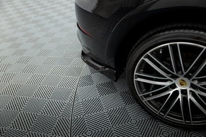 Diffusor Flaps passend für Porsche Cayenne Sport Design Mk3 schwarz Hochglanz