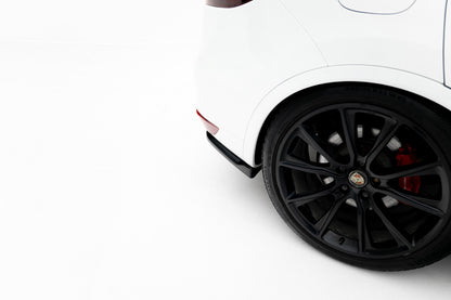 Diffusor Flaps passend für Porsche Cayenne Turbo / Standard Mk2 schwarz Hochglanz