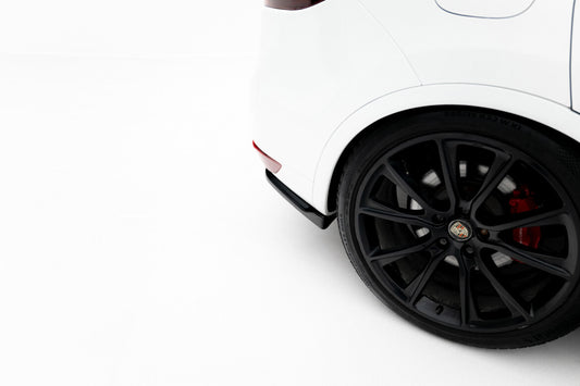 Diffusor Flaps passend für Porsche Cayenne Turbo / Standard Mk2 schwarz Hochglanz