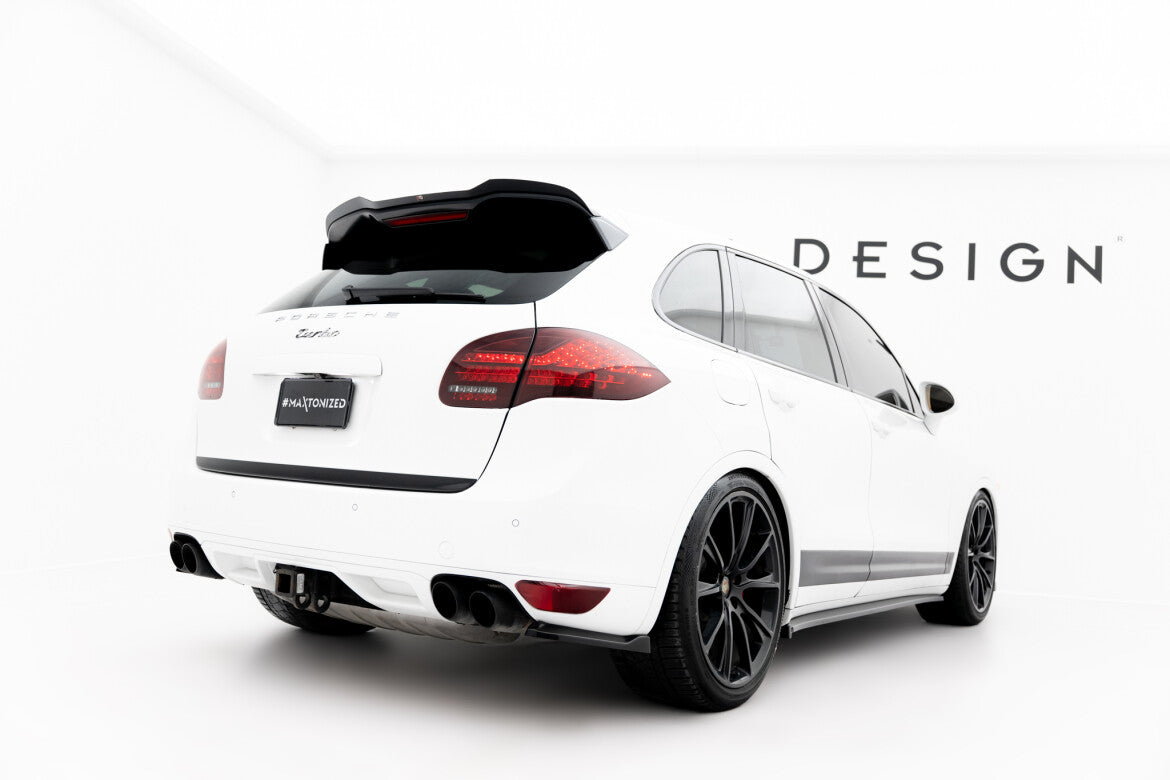 Diffusor Flaps passend für Porsche Cayenne Turbo / Standard Mk2 schwarz Hochglanz