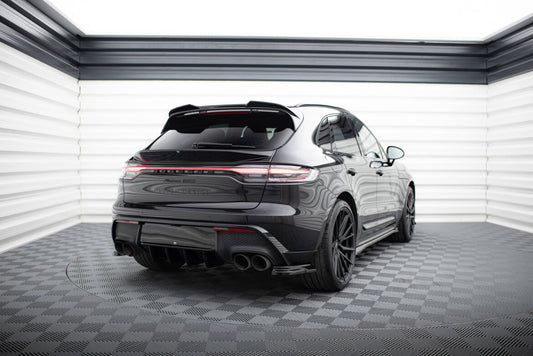 Diffusor Flaps passend für Porsche Macan GTS Mk1 FL 2 schwarz Hochglanz