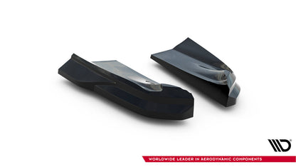 Diffusor Flaps passend für Porsche Macan GTS Mk1 FL 2 schwarz Hochglanz