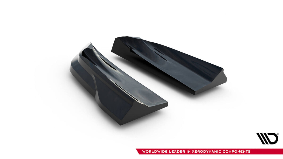 Diffusor Flaps passend für Porsche Macan GTS Mk1 FL 2 schwarz Hochglanz