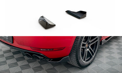 Diffusor Flaps passend für Porsche Macan GTS / Sport Design Mk1 FL schwarz Hochglanz