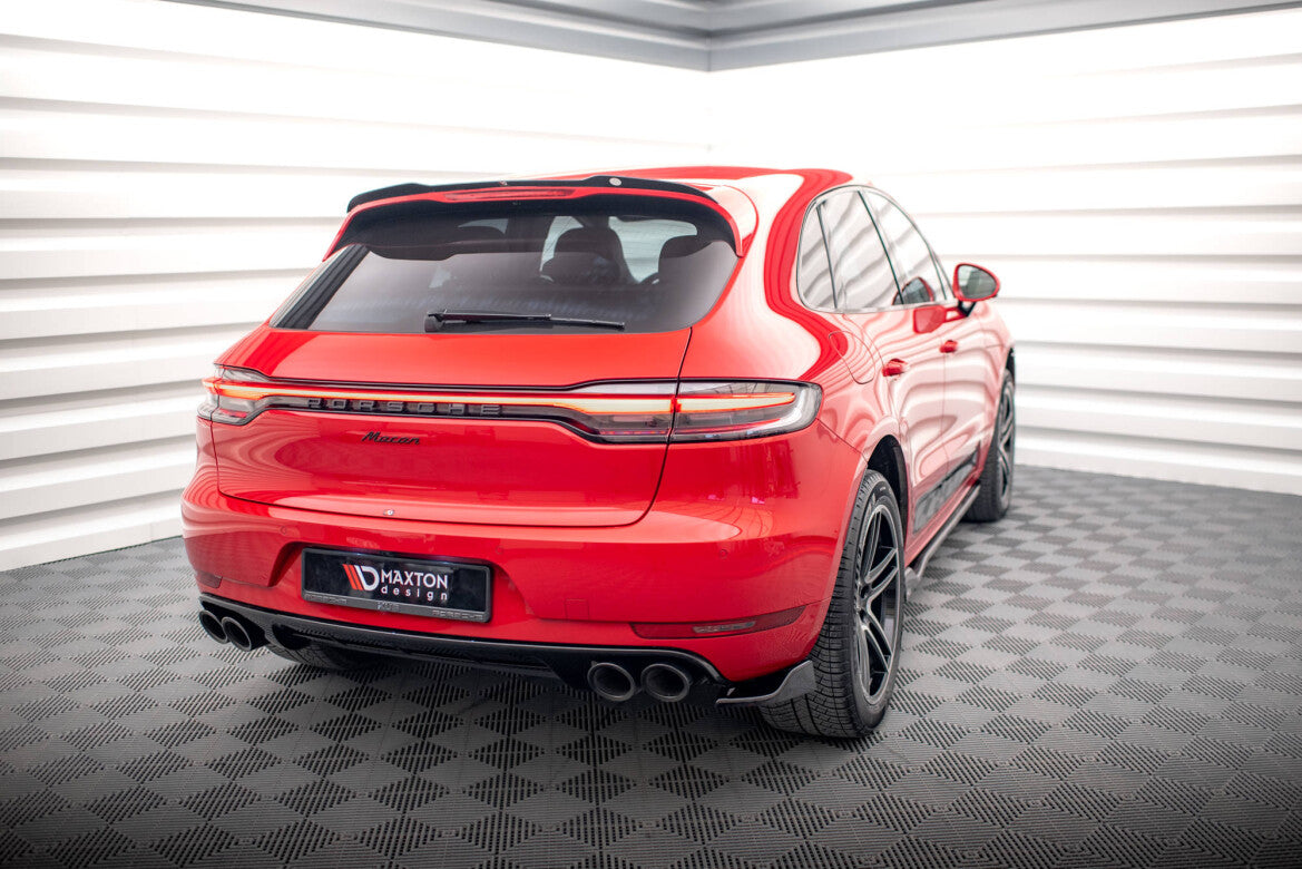 Diffusor Flaps passend für Porsche Macan GTS / Sport Design Mk1 FL schwarz Hochglanz