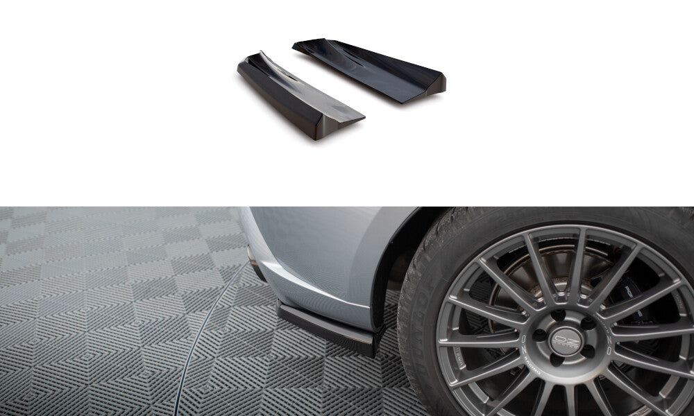 Diffusor Flaps passend für Porsche Macan Mk1 FL 2 schwarz Hochglanz