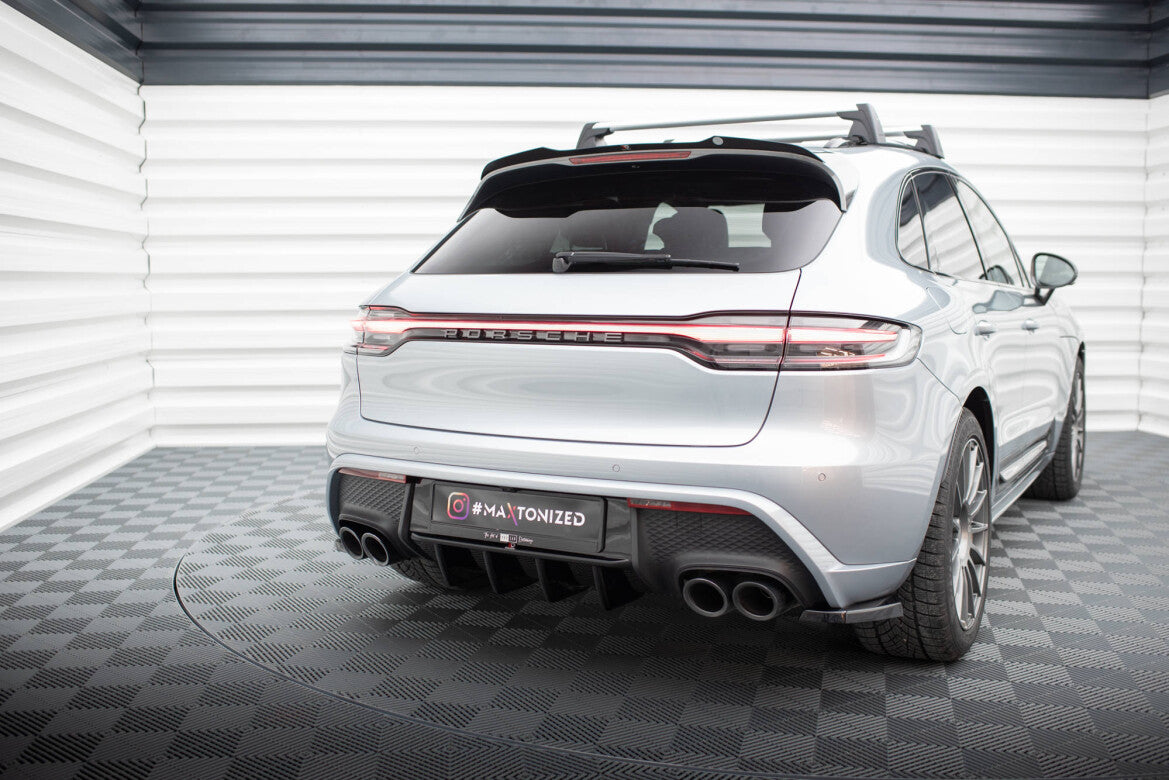 Diffusor Flaps passend für Porsche Macan Mk1 FL 2 schwarz Hochglanz