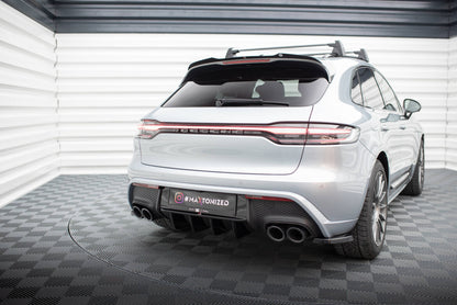 Diffusor Flaps passend für Porsche Macan Mk1 FL 2 schwarz Hochglanz