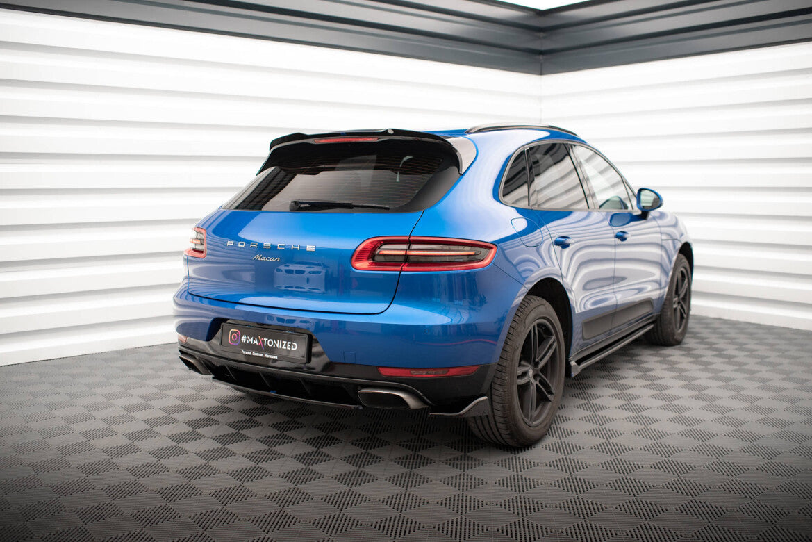 Diffusor Flaps passend für Porsche Macan Mk1 schwarz Hochglanz