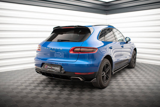 Diffusor Flaps passend für Porsche Macan Mk1 schwarz Hochglanz