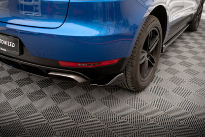 Diffusor Flaps passend für Porsche Macan Mk1 schwarz Hochglanz