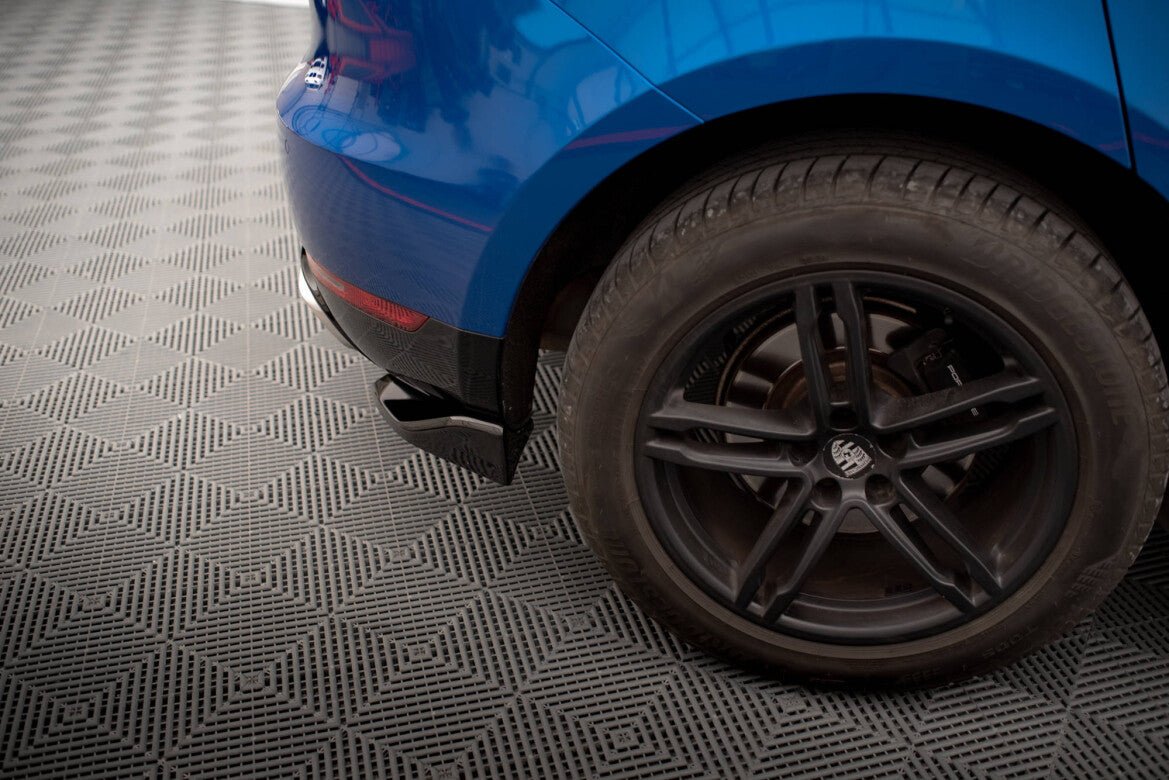 Diffusor Flaps passend für Porsche Macan Mk1 schwarz Hochglanz