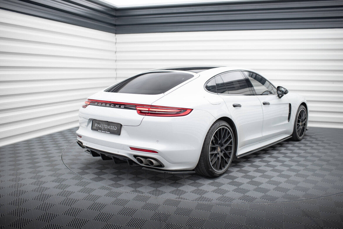 Diffusor Flaps passend für Porsche Panamera GTS 971 schwarz Hochglanz