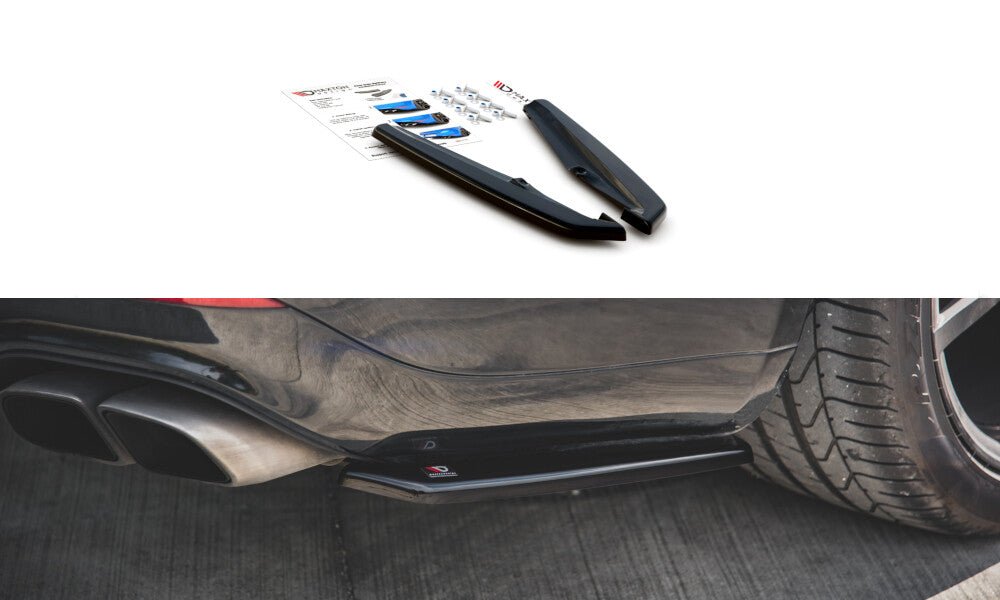 Diffusor Flaps passend für Porsche Panamera Turbo 970 FL schwarz Hochglanz