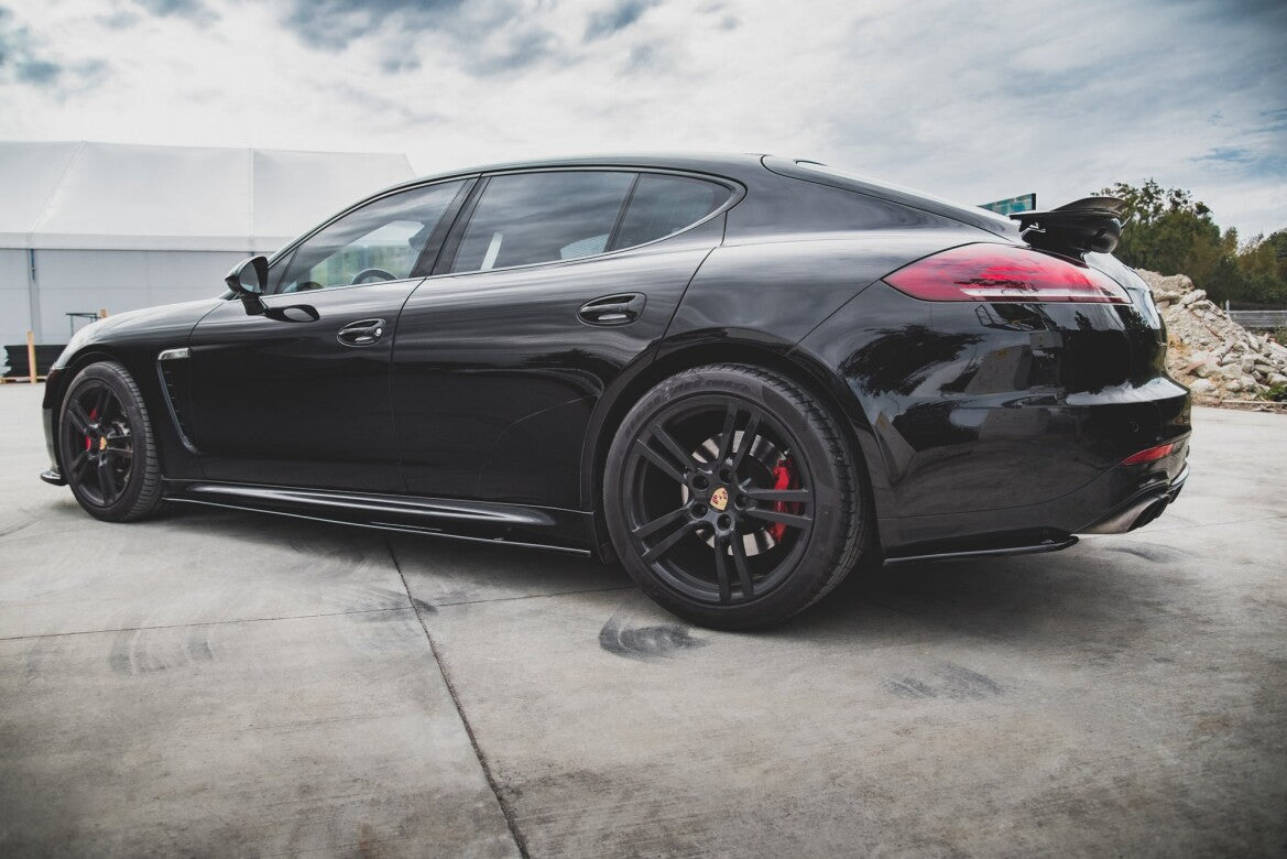 Diffusor Flaps passend für Porsche Panamera Turbo 970 FL schwarz Hochglanz