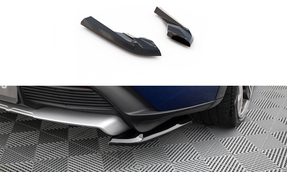 Diffusor Flaps passend für Porsche Taycan Cross Turismo 4S schwarz Hochglanz