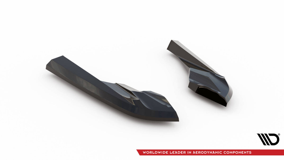 Diffusor Flaps passend für Porsche Taycan Cross Turismo 4S schwarz Hochglanz