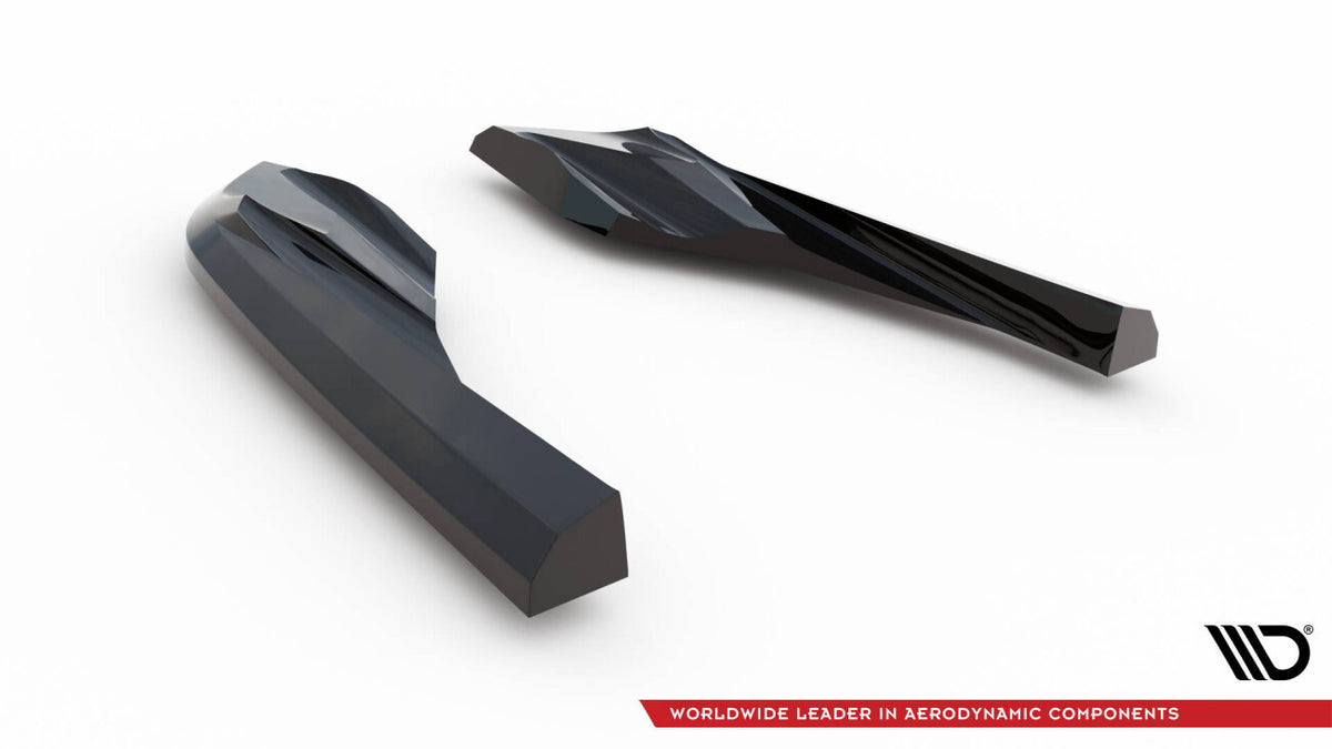 Diffusor Flaps passend für Porsche Taycan Cross Turismo 4S schwarz Hochglanz