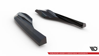 Diffusor Flaps passend für Porsche Taycan Cross Turismo 4S schwarz Hochglanz