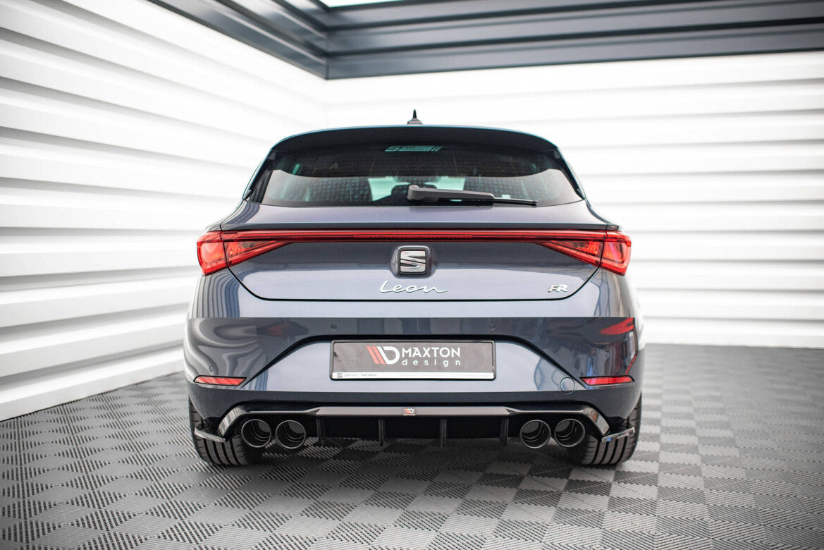 Diffusor Flaps passend für Seat Leon FR Hatchback Mk4 schwarz Hochglanz