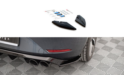 Diffusor Flaps passend für Seat Leon FR Hatchback Mk4 schwarz Hochglanz