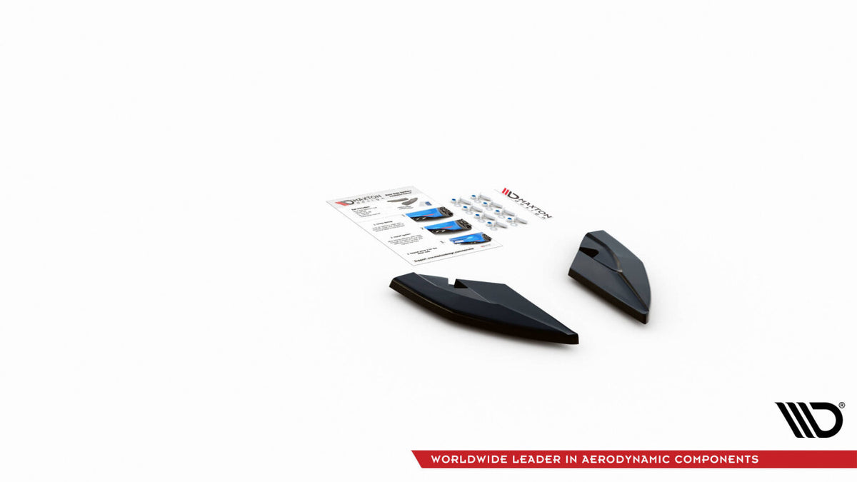 Diffusor Flaps passend für Seat Leon FR Hatchback Mk4 schwarz Hochglanz